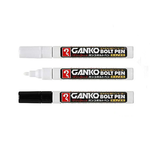 【日本 寺西 GANTEN】耐水 速乾 工業用 耐磨 油漆筆 2.0mm /支 MKOBP(黑/白)  -  多款可選, , large
