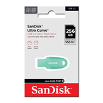 【SanDisk】Ultra Curve 256G 綠色 USB 3.2 隨身碟 讀取速度 100MB/s, , large