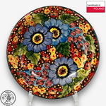 【SOLO Vintage】Cerraf Polish Pottery 22.5cm Dinner Plate Deep Plate Where Flowers Bloom Deeply Series Made in Poland, , large