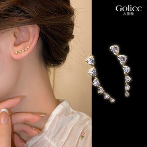 【Gulicc】古莉可 耳環 金色愛心耳飾