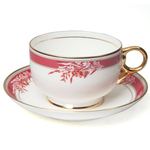 [豐名日本餐具] 咖啡杯組 小花紅帶 MARUI / C00CS1-62, , large