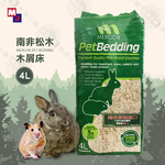 MJ 萌洲 100%南非松木木屑床 4L 抗菌消臭 天然木屑 兔子 寵物鼠 小動物 環保 可回收 木屑床, 100%南非松木木屑床4L, large