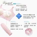 【可蘭霓Clany】涼感透氣低敏潤膚消臭加大尺碼無鋼圈M-EQ內衣  粉紅佳人 6922-31, , large