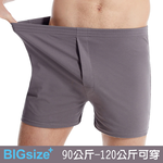 現貨 大尺碼 男款 40支精梳棉 平口內褲 四角褲-黑/深灰/藍灰-0305046, , large