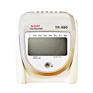 KOJI  六欄位 微電腦 雙色 打卡鐘 /台 TR-980