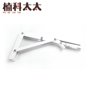 摺疊支架/折疊收納架/L型層板支撐架(12吋白色/單支) 618-LF12W