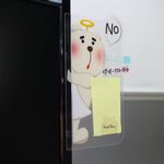 【OSHI歐士】螢幕留言板左邊 螢幕留言板右邊 直立式留言板  留言卡 留言夾 記事板 便條紙便利貼 辦公室, , large