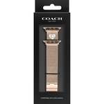 COACH Apple Watch 錶帶 38/40/41mm 適用 米蘭鍊帶 C字愛心錶帶-玫瑰金(不含手錶), , large