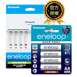 【Panasonic 國際牌】BQ-CC63 智控 8 槽電池充電器+ eneloop 鎳氫充電電池-標準款(3號4入), , large