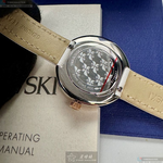 [星晴錶業]SWAROVSKI手錶,34mm,SW00020白色錶面玫瑰金錶殼白真皮皮革錶帶款, , large