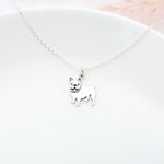 【Angel & Me】French Bulldog Dog s925 sterling silver necklace Birthday gift, , large