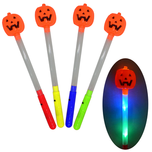 【Halloween萬聖派對】13吋LED南瓜炫彩棒(顏色隨機出貨)