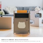 貓咪櫃 貓跳台 貓屋 寵物櫃 貓咪躲藏櫃 邊几 貓屋 雙層貓屋 DR269, 奶茶色, large