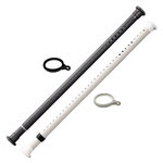 No-drill telescopic pole - matte black - 3.6-4.1 meters (includes 25 lifting rings), , large