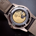 [星晴錶業]CITIZEN手錶,44mm,CI00019墨綠色錶面玫瑰金錶殼咖啡色真皮皮革錶帶款, , large