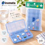 【HIYASU日安工坊】小方格藥品收納盒-藍, , large
