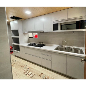 【KW廚房世界】系統廚具 廚房設計 客製化 廚櫃 工廠直營 一字型流理台 人造石檯面 白鐵桶身美耐門板 櫻花排油煙機