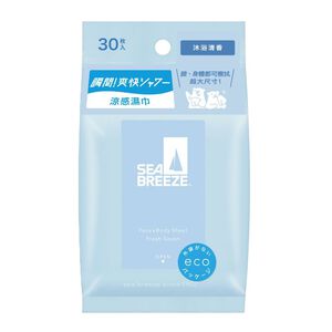 SEA BREEZE臉身體用涼感濕巾清香