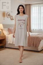【FU】女夏日舒適居家連身裙, , large