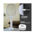 【太星電工】2入組-打耳蚊 A4 超強細網捕蚊拍｜USB充電/充電式｜3000V高壓電擊｜三層防護網｜電蚊拍｜居家防蚊必備, , large