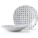 [豐名日本餐具] 8.0"輕量四圓角湯盤 藍水玉 有田燒 / C08PL4-82-BB, , large