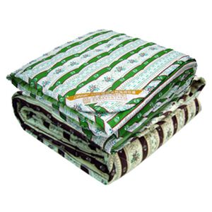 [CINN Far-Infrared] Nano FIR All-Season Blanket &ndash; Avocado Green Stripes｜5 x 6.2 ft