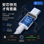 [翊承國際]【免運 + 贈品】PD 100W閃充數據線 【TYPE-C to TYPE-C】, , large