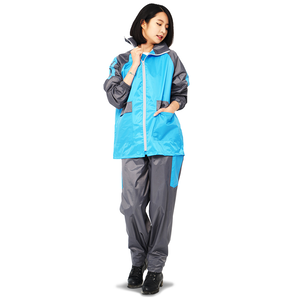 [TDN] Fengxing Racing Two-Piece Raincoat (Sports Raincoat ES4302) Water Blue L
