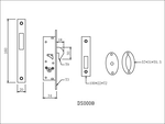 Hook lock for aluminum door, , large