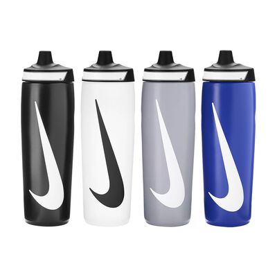 NIKE REFUEL BOTTLE 擠壓水壺 24OZ/700ml 運動水壺 隨身杯 名條 快速補水 黑 霧白 灰 藍