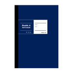 【DOUBLE A】A5膠裝筆記本 布膠系列-橫線內頁 [深藍]-#DANB18010, , large