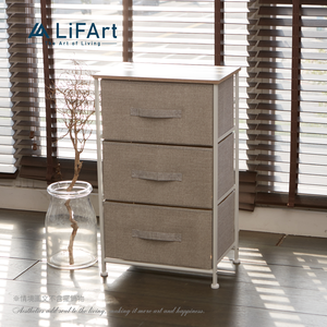 3 Drawer Fabric Storage Bins