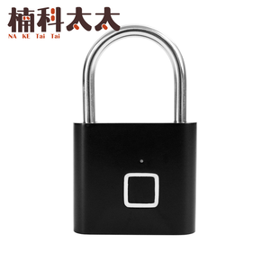 指紋掛鎖-黑色 618-FL10B