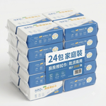 【心安購物】特厚抽取式廚房紙巾80抽x24包, , large
