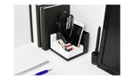 【O-Life】 Rotating Tape Stand Storage Box - Black and Red, , large