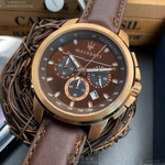 [星晴錶業]MASERATI手錶,44mm,R8871621004古銅色錶面玫瑰金錶殼咖啡色真皮皮革錶帶款, , large