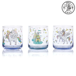 【SOLO Vintage】LCW Home 260ml Cute Unicorn Glass Cup Set of 3 Water Cup Juice Cup Made in Turkey, , large