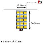 【PA LED】雙尖 T10 BA9S 超白光 暖白光 2835 15晶 SMD LED 燈板 室內燈 閱讀燈 行李箱燈, , large