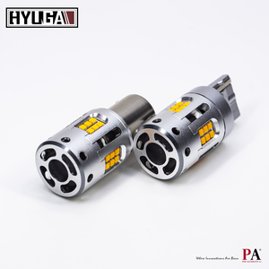 [PA LED] 爆亮款｜防快閃 LED 風扇方向燈 原廠橘 1156斜角 / BAU15S / PY21W