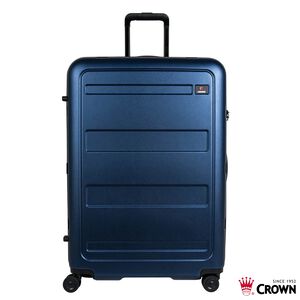 【CROWN 皇冠】C-F1783 29吋拉鍊箱-深藍