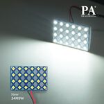 【PA LED】雙尖 T10 BA9S 24晶 3030 SMD LED 超白光 燈板 室內燈 閱讀燈 行李箱燈, , large