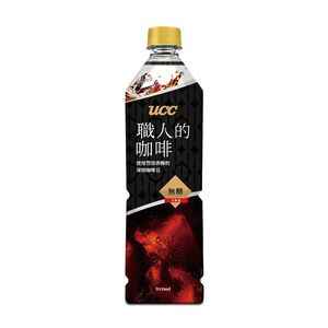 UCC職人910冰咖啡(無糖)Pet 910ml