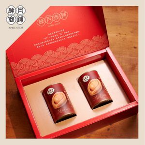 【萬順昌鮑魚｜肆月商鋪獨家代理】頂湯紅燒皇金鮑魚2入禮盒