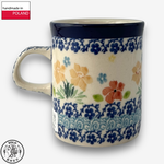 【SOLO Vintage】CA Polish Pottery 150ml Mug Spring Blossoms Dance Series Made in Poland, , large