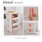 【H&R安室家】雙門開可摺疊50*35*30cm收納箱(3入)BNF98, 橘色, large