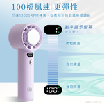 【aibo】半導體冰敷 100檔調速 手持桌立充電風扇HA-FAN1144-G高級灰, , large