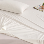 【FOCA】Empty White | Professional Care Grade 100% Super Waterproof Mattress Cover-Double, , large