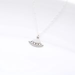 【Angel & Me】Alien UFO Flying Saucer s925 sterling silver necklace Birthday gift, , large