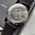 [星晴錶業]TommyHilfiger手錶,44mm,TH00030黑色錶面黑錶殼深黑色米蘭錶帶款, , large