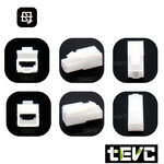 《tevc》6.3 C46 1P 接頭 汽車 機車 電線接頭 250型 連接器 公母對接 快速接頭 電系接頭, , large